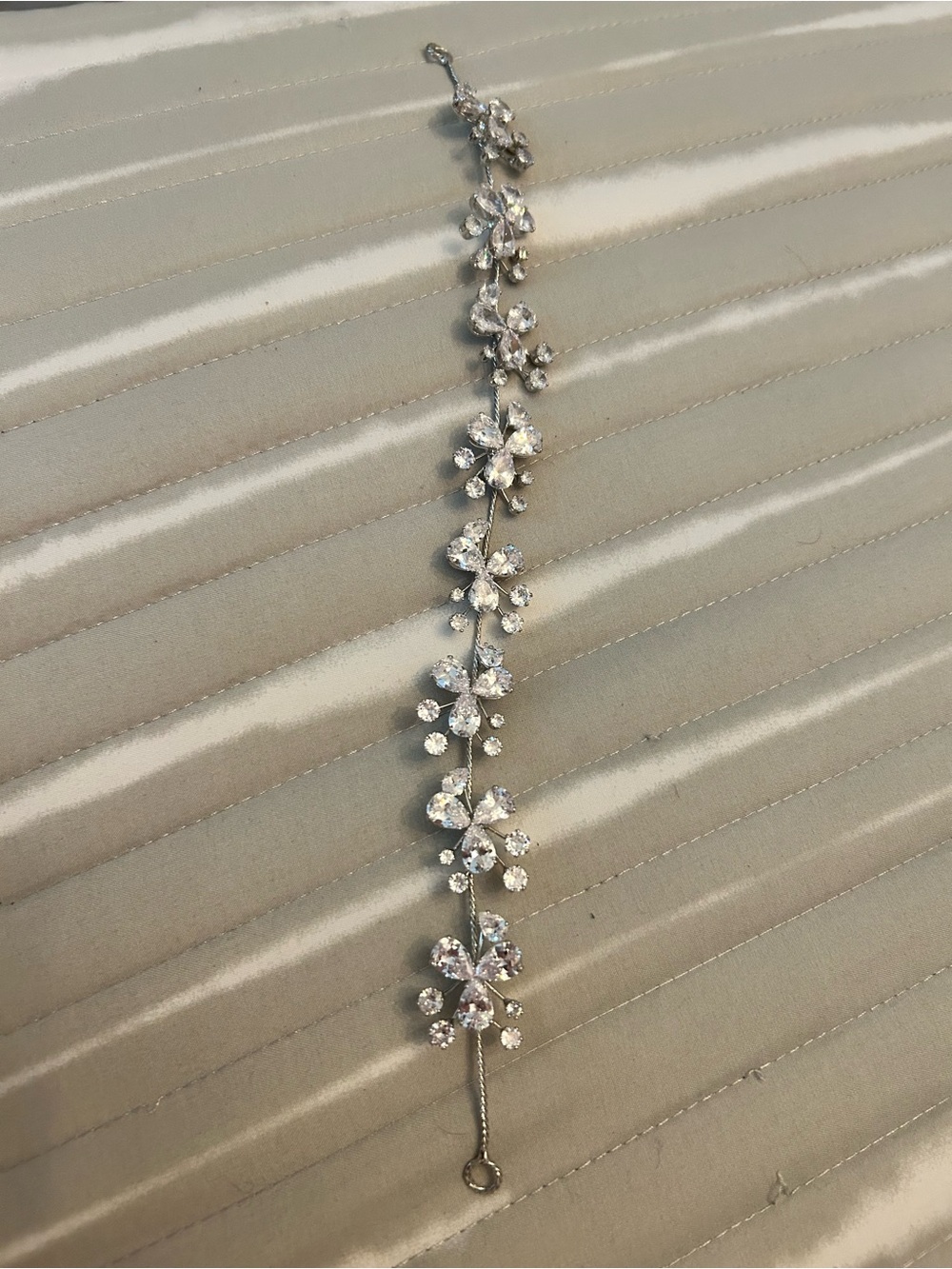 Bridal Crystal Hair Vine Wedding Headpiece Rhinestone Headband Bun Wrap